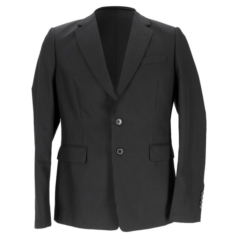 Dries Van Noten Single-Breasted Blazer in Black Wool